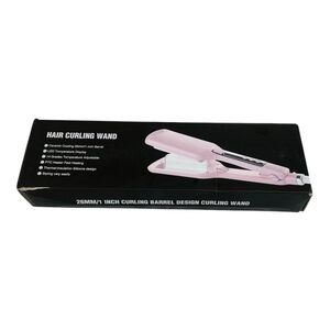 Novus NV210Ai 1 In Curling Wand Pink LED Display Hair Styler Auto Shut Off Boxed